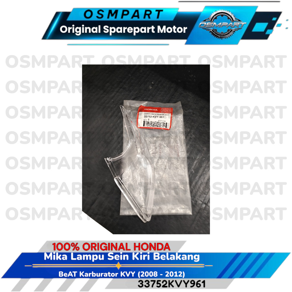 MIKA KACA LAMPU SEIN BELAKANG KIRI BEAT KARBURATOR KVY AHM 33752KVY961