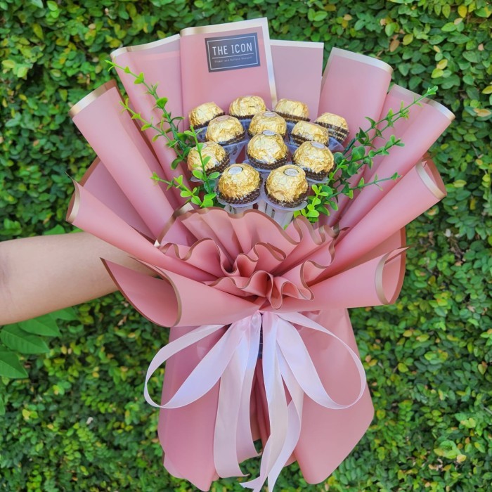 

Ferrero Rocher Bouquet 12pcs | Buket Coklat Ferrero | Buket Valentine - Normal
