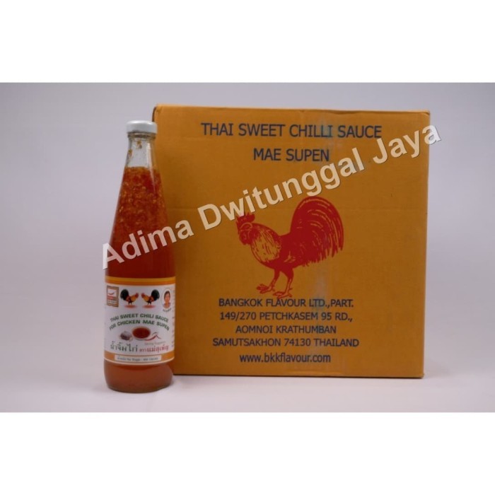 

Thai Sweet Chili Sauce Mae Supen 930 gr / Dipping Sauce - Karton