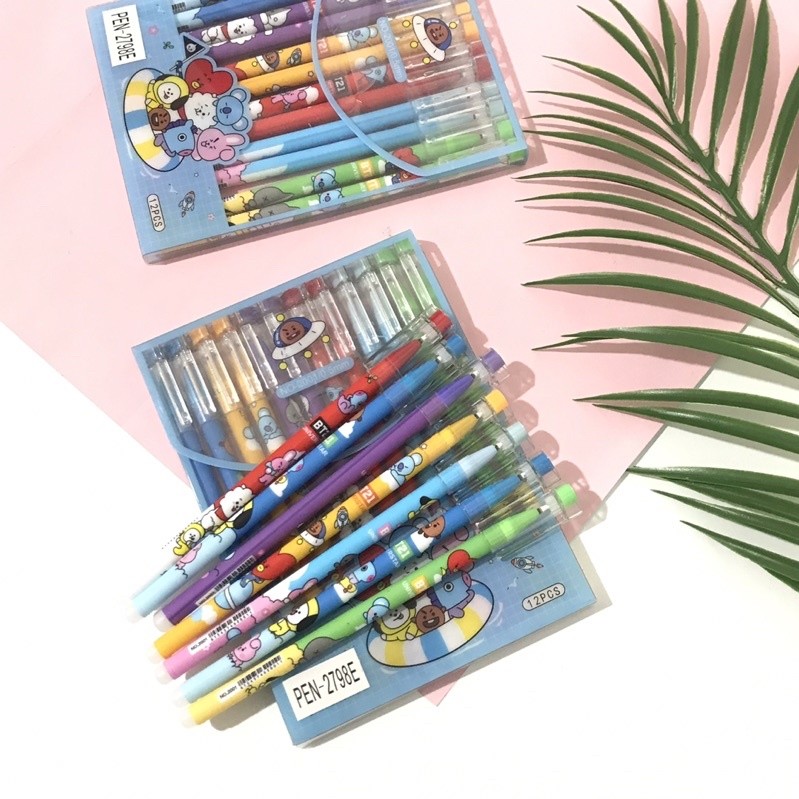 

Cece_shop123 - pulpen bisa dihapus motif bts / pulpen motif kartun