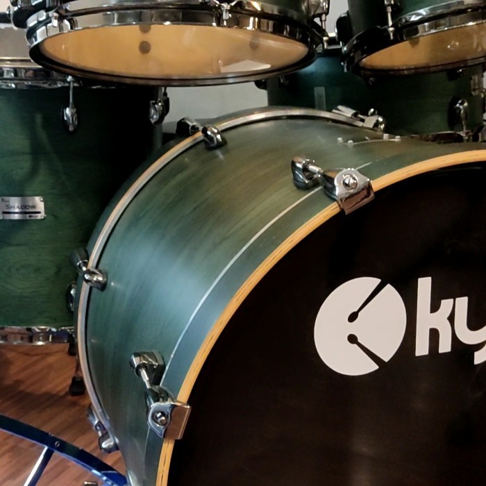 Kyre Nyx Ash Shadow Pandan Green 7 pcs Drum Set with Hardware