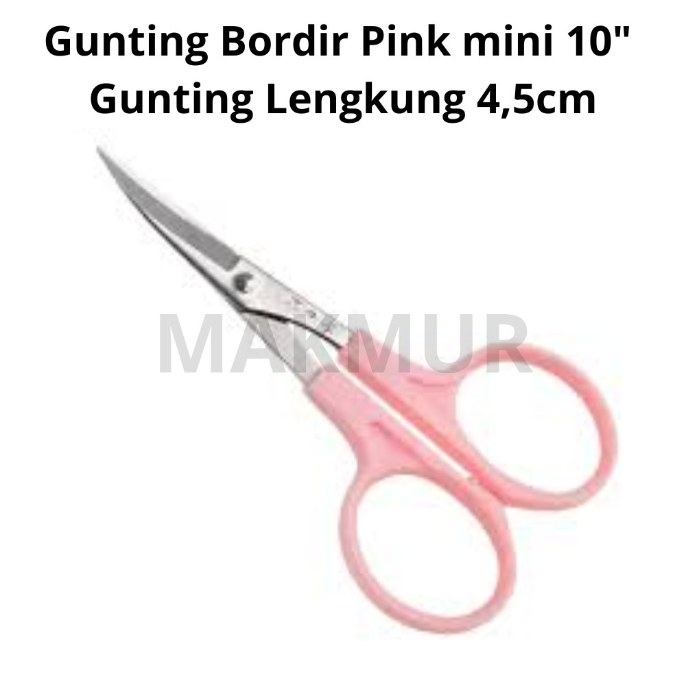 

Gunting Bordir Pink mini 10"- Gunting Aplikasi Lengkung 4,5cm