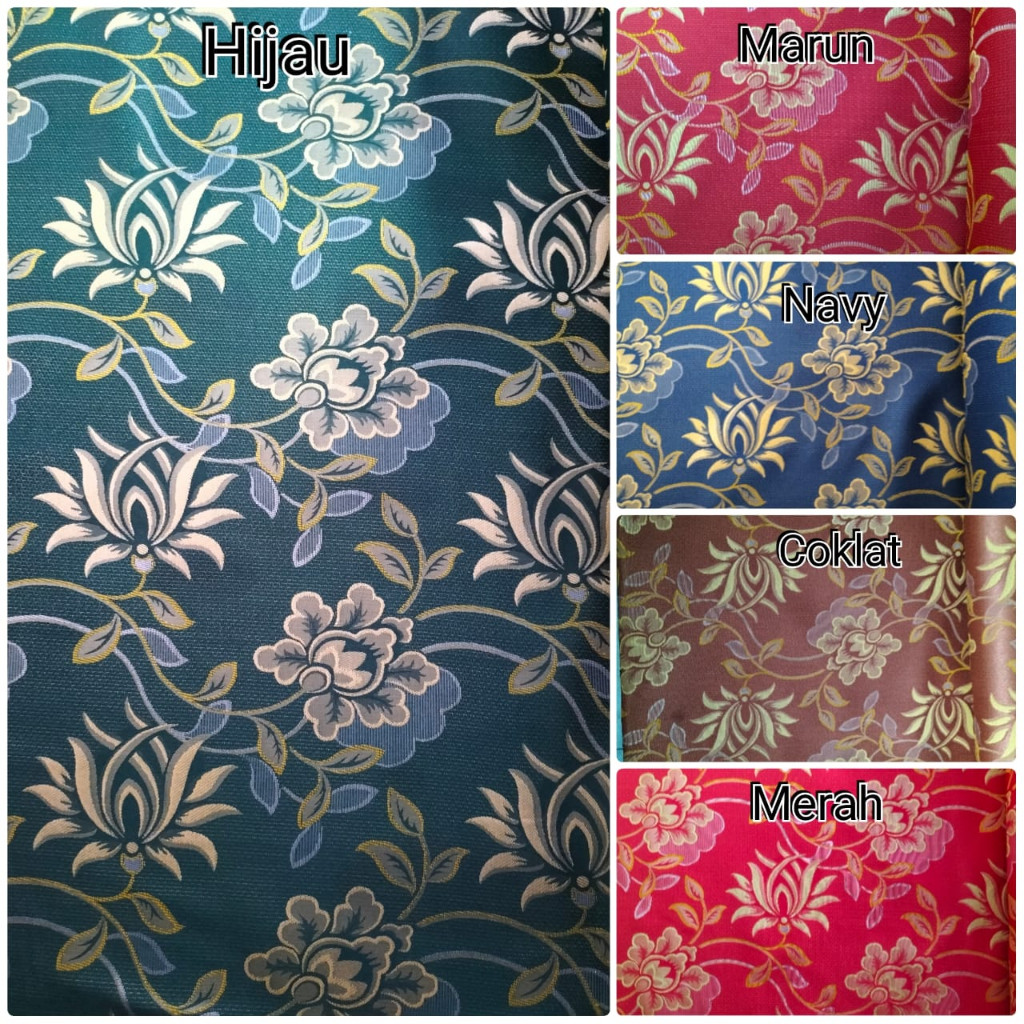 Kain Sofa Motif Bunga // Kain Sarung kursi sofa meteran // Kain sofa meteran