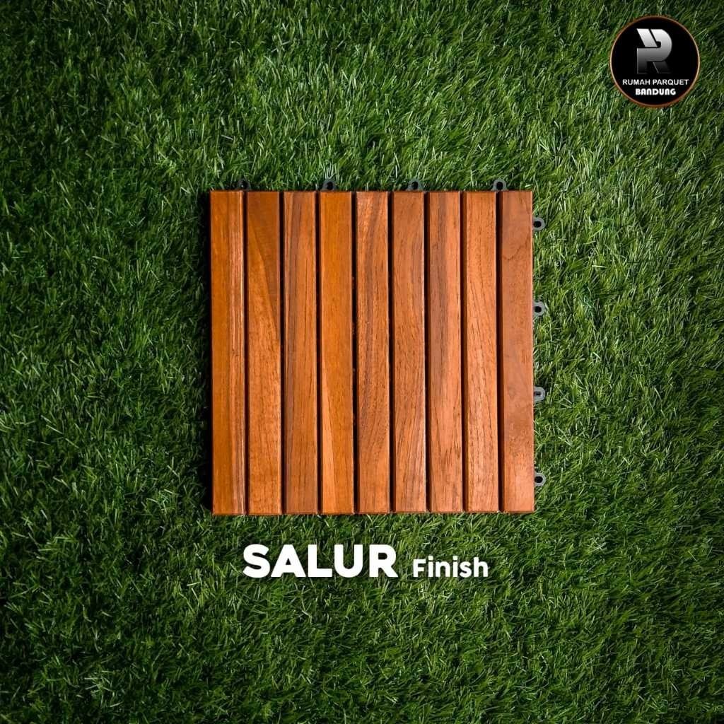 Baymarkeet Lantai Kayu Parket Deckingtile Jati Taman Kebun