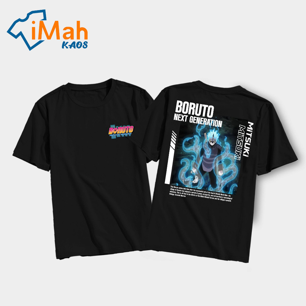 Housemith - KAOS ANIME BORUTO [ Mitsuki ] - Kaos Anime BORUTO Pria & Wanita | Kaos Distro Japan | Ka