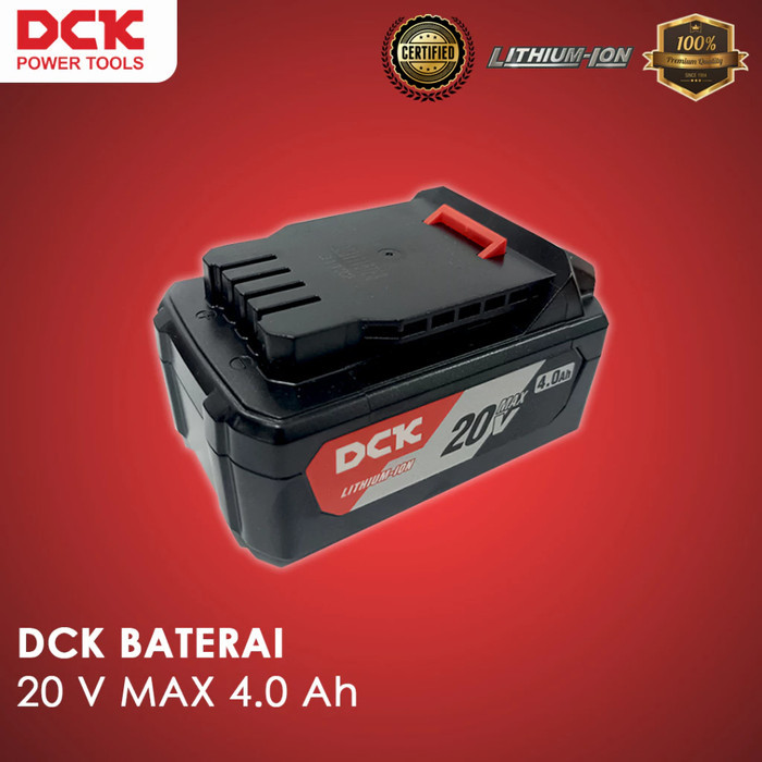 Baterai Cordless Bor Baterai 20V Max 4.0 Ah / 5.0 Ah - DCK Cordless Lithium Battery 20 Volt