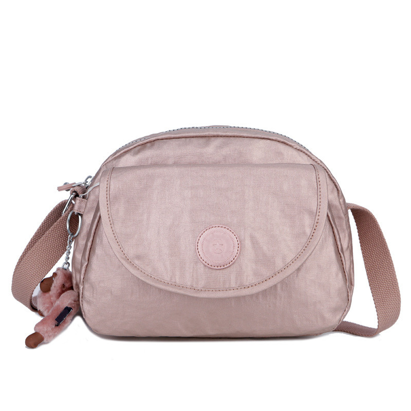 Kipling Fashion Nylon Small Round Flap Bag Mini Shoulder Crossbody Casual Women's Bag 15313