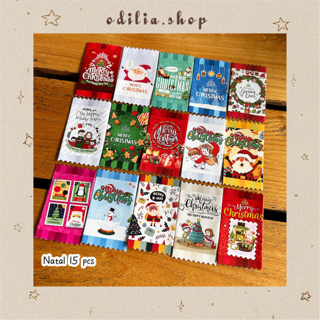 

Amplop Natal 2025 isi 15 pcs Permen Candy Merry Christmas Thr Anak Xmas Lucu Banjar Banjarbaru Bjb Odilia.Shop