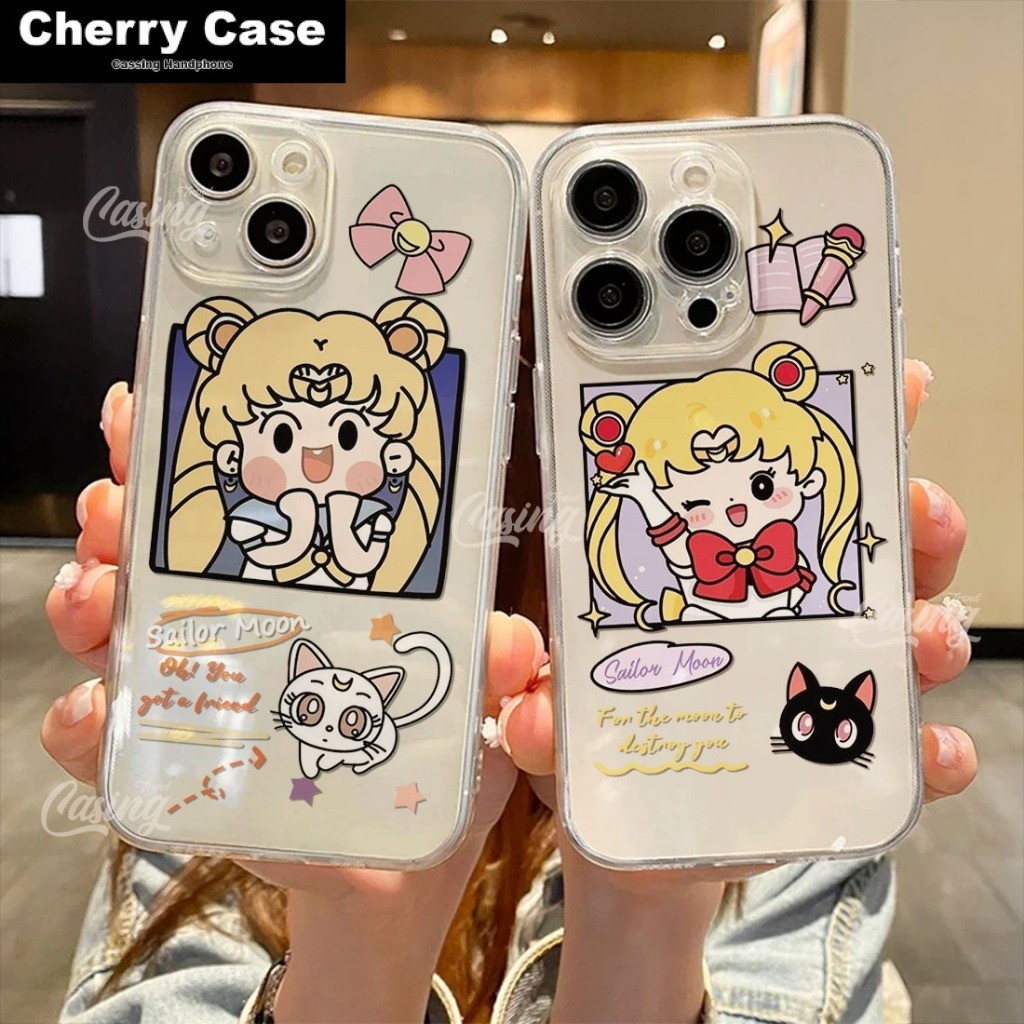 Case Clear Ready For Xiaomi Redmi A3 13c C65 12 Note 12Pro 9a 9c Casing Bening SailorMoon - SM1