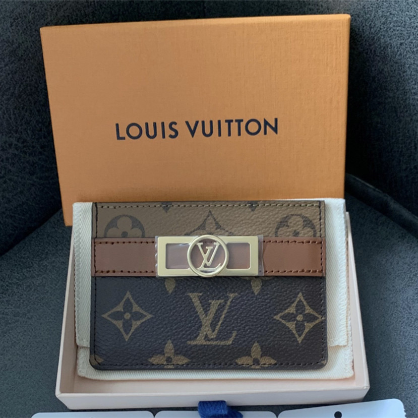 【bekas asli】（m80594） Tempat kartu nama tas kartu Louis Vuitton Daphne
