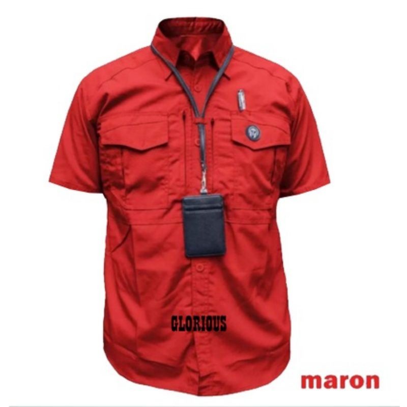 Size jumbo KEMEJA M-TACTICAL | KEMEJA RESKRIM | KEMEJA MARINIR Lengan pendek bahan drill