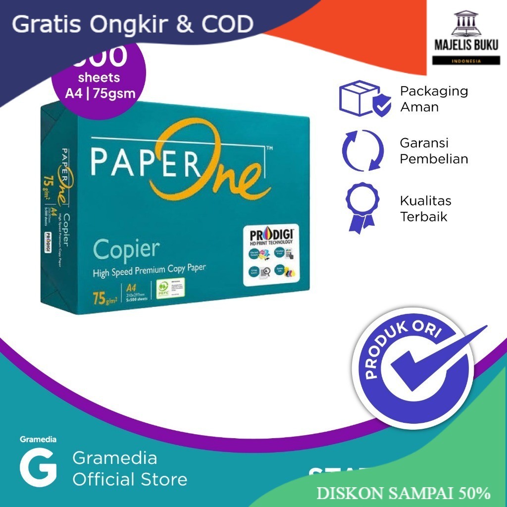 

Hot Item Paper One Fc 75 Gr A4