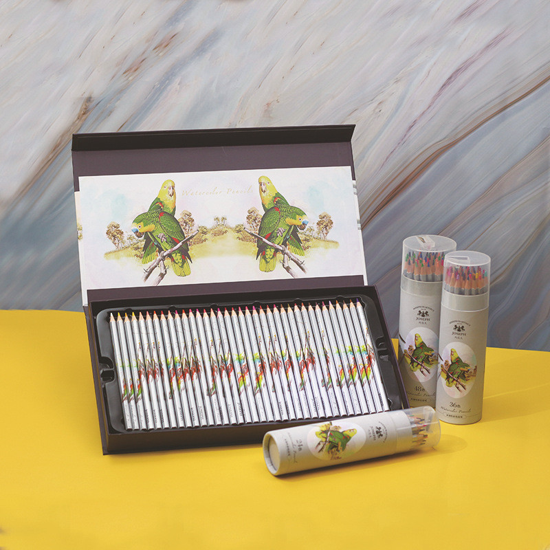 

72 Colors Premium Soft Core Watercolor Pencil lapis de cor Professional Water Soluble Colored Pencils for Art Supplies