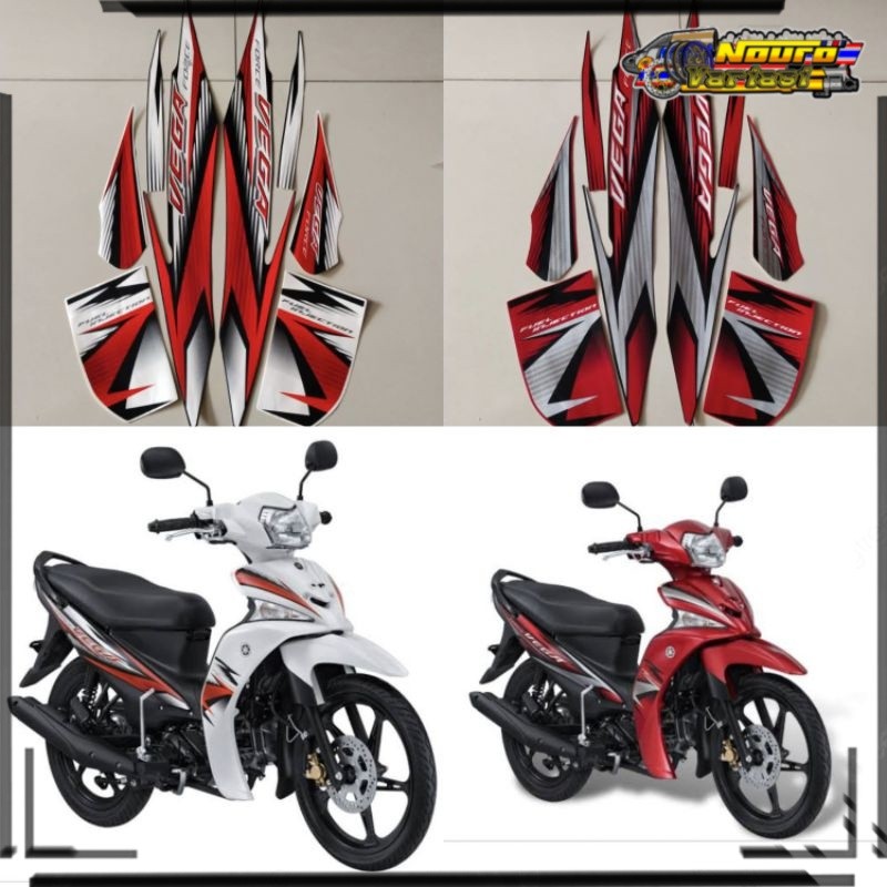 Aksesoris motor Striping Yamaha Vega force 2016 2017 stiker body motor standar berkualitas