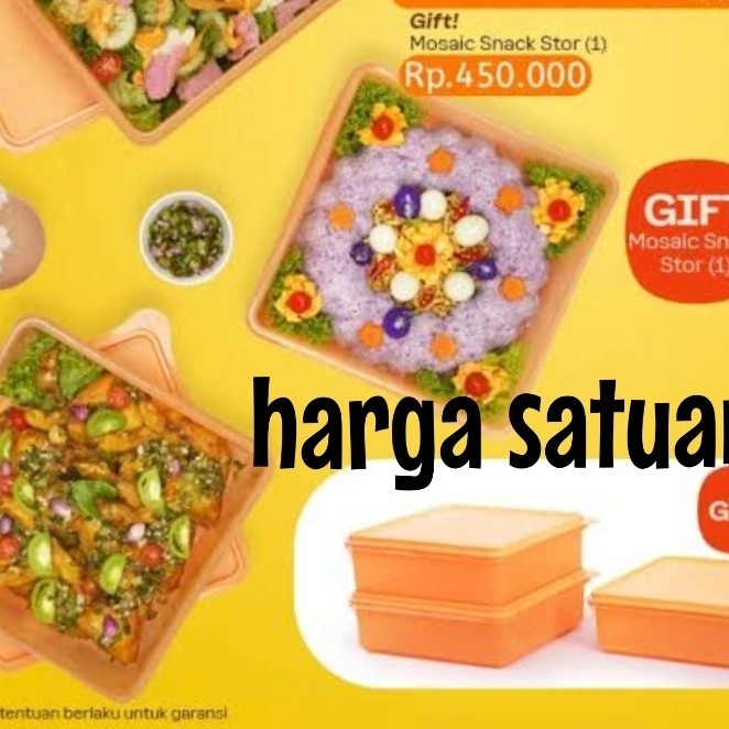 snack store tupperware - Orange