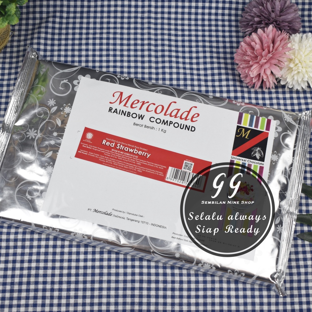 

MERCOLADE RED STRAWBERRY Compound 1 KG Merah Stoberi Rainbow Chocolate Cokelat Coklat