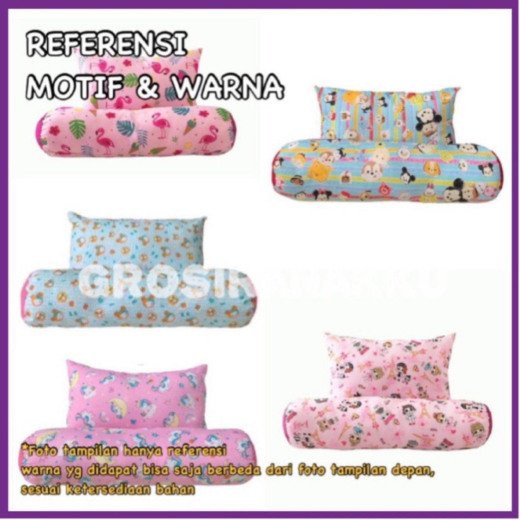 Sarung Bantal Guling Set Anak  Perempuan Keren Lucu Premium Murah