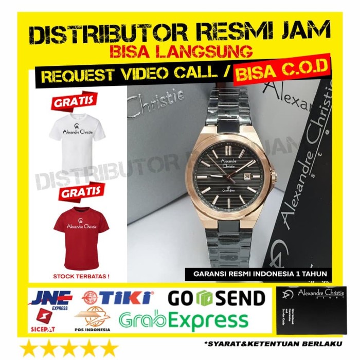 Jam Tangan Couple Alexandre Christie AC 8563LD - 8563MD AC8563LD