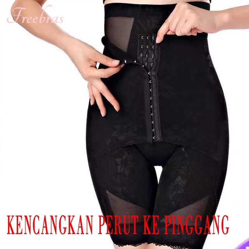 Waist Korset Celana Pelangsing Abdomen Trousers Take Off High Hips Lace Lacewaist Shaping Pants Perutcelana Korset Wanita