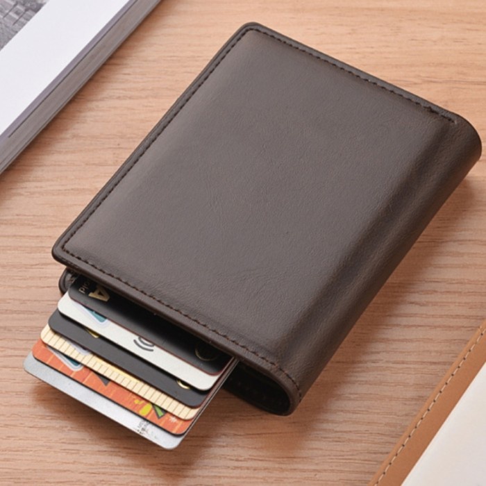 

Best Seller-Promo DOMPET KARTU CARD HOLDER RFID DOMPET PENDEK LIPAT 3207 - COKLAT TUA