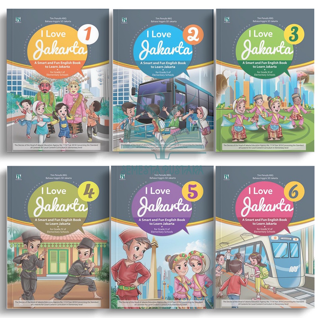 Buku Paket I Love Jakarta SD Kelas 1 2 3 4 5 6 Tiga Serangkai