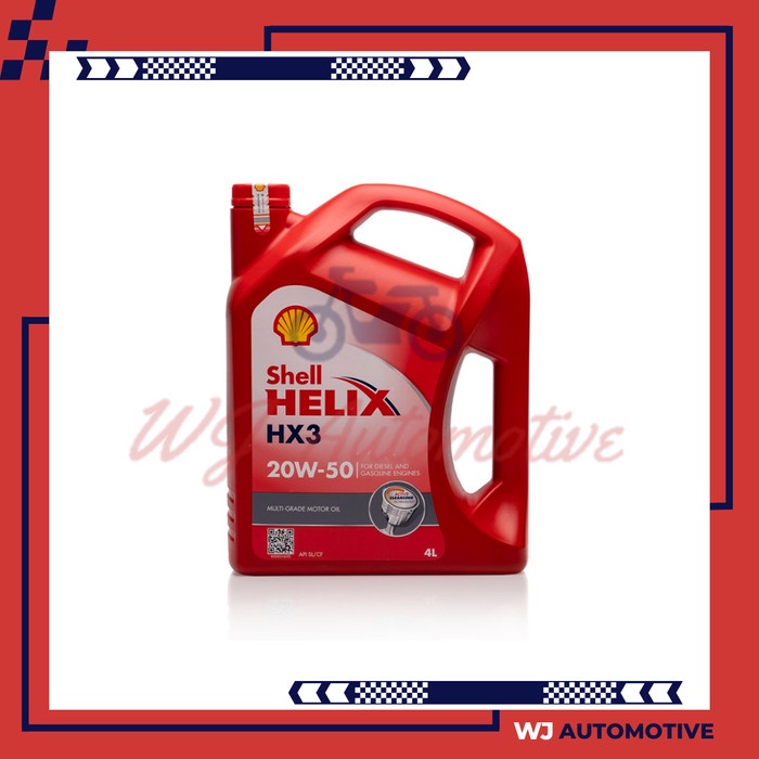 Shell Helix HX3 20W50 4 Liter Oli Mobil Shell HX 3 20W 50 4Liter