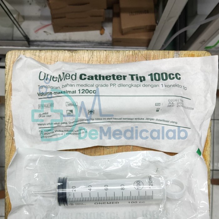

Catheter Tip 100cc Onemed / Suntikan 100cc / Spuit 100cc