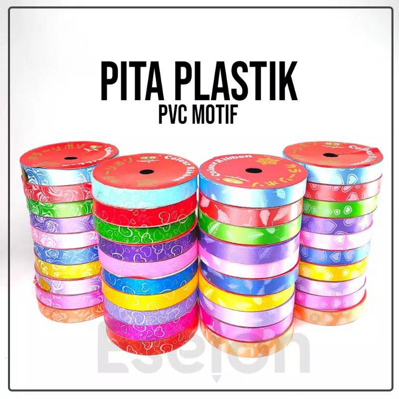 

Pita Kado / Pita Jepang Plastik 2cm x 10mtr Motif (1 pc)