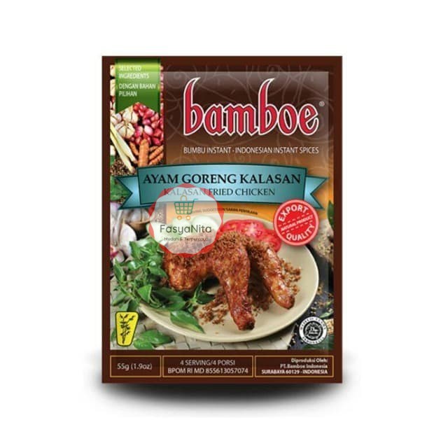 

Bamboe Ayam Goreng Kalasan / Bumbu Ayam Kalasan 55 gr - FasyAnita Mart Denpasar