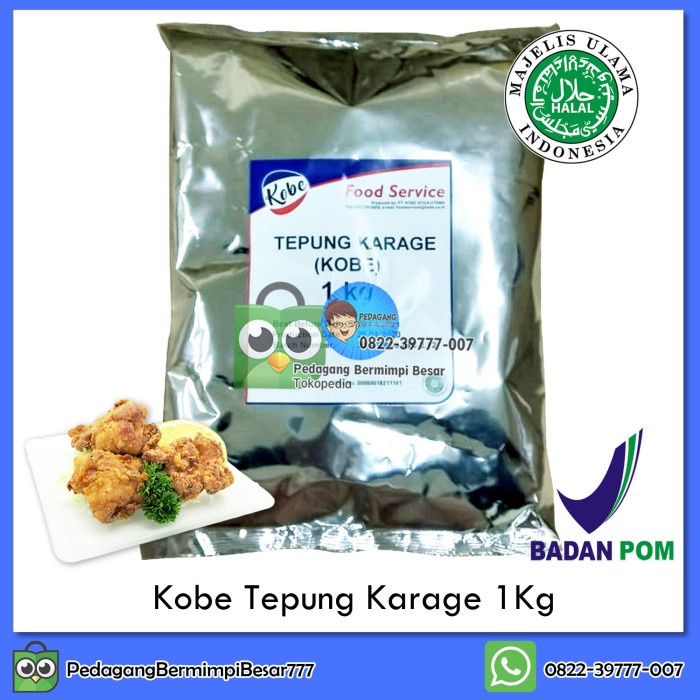 

Promo Bisa COD Kobe Tepung Karage 1Kg | Tepung Karaage | Tepung Kaarage