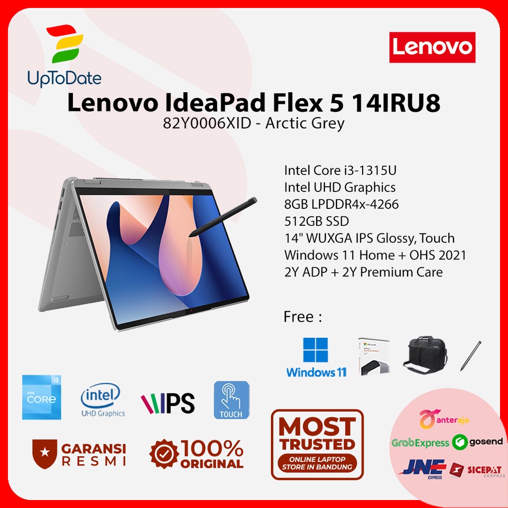 Lenovo IdeaPad Flex 5 14IRU8 6XID Core i3-1315U 8GB 512GB 14" W11+OHS