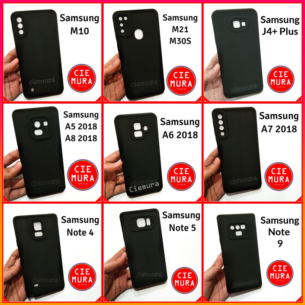 CIE Softcase Hitam Samsung S20 S22 S20+ S21 FE S21+ S22+ S23 S23+ S30 S30+ S10 LITE S10+ S9 S9+ S8 P