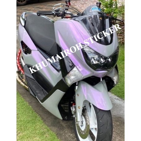 STICKER SKOTLET MOTOR WARNA PUTIH MUTIARA / STIKER LEMBAYUNG UNGU / SKOTLET PUTIH LEMBAYUNG PINK