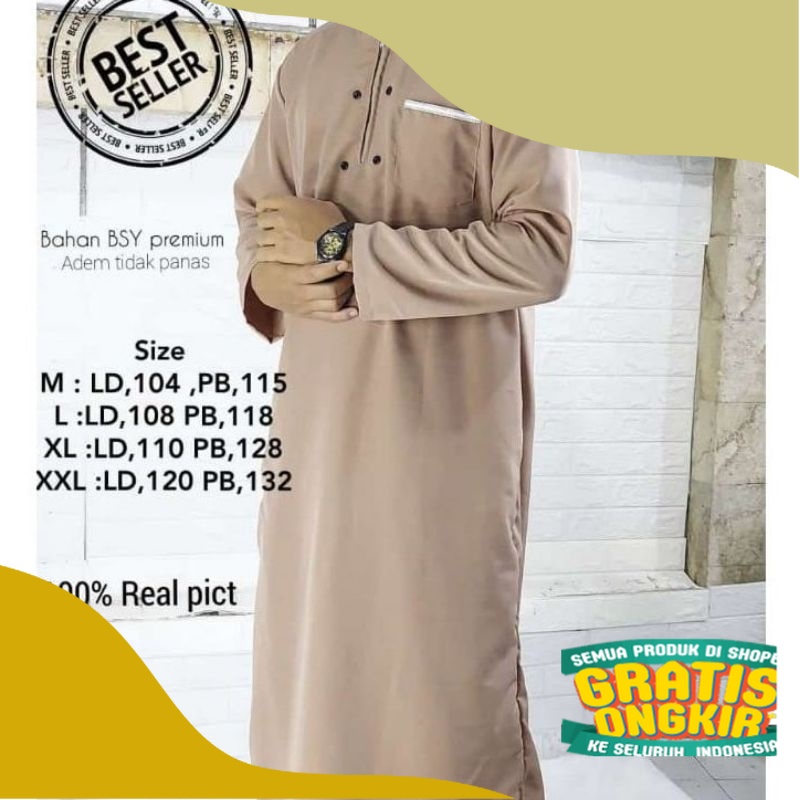 Jubah Pria - Jubah Muslim Pria - jubah Pria muslim - Gamis pria - gamis muslim pria  - Jubah pria de