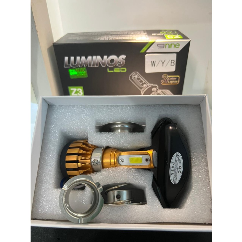 LAMPU LED MOTOR LUMINOS 3 WARNA Z3 WHITE YELLOW BLUE