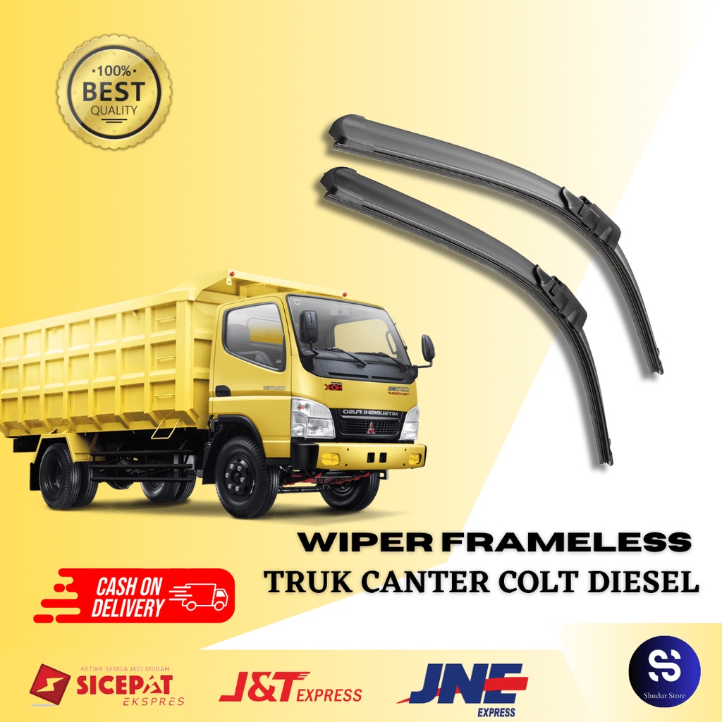 Wiper Truk Canter Colt Diesel - Wiper Mobil Truk Espasio - Wiper Mobil Truk Depan - Wiper frameless 