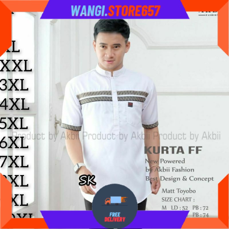 BAJU MUSLIM PRIA LAKI" BAPAK" BIGSIZE MOTIF BARU POLOS WARNA / baju koko pria dewasa keren top jumbo
