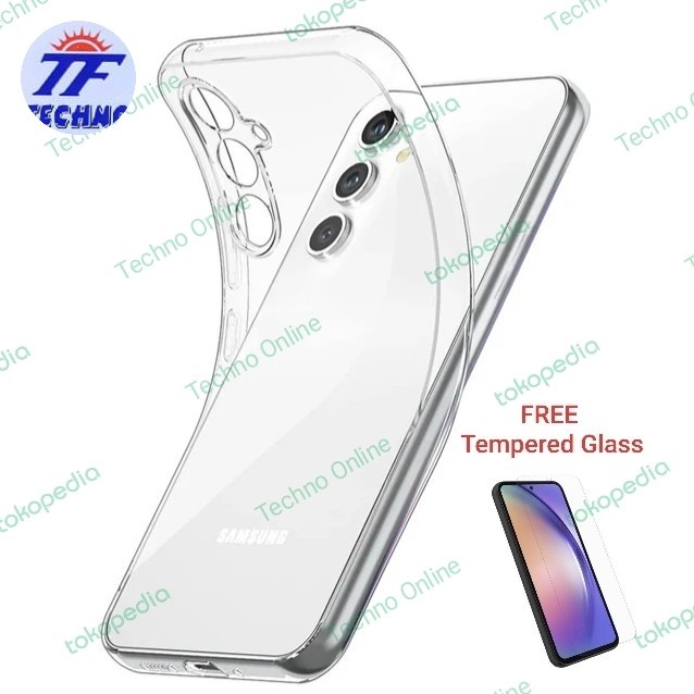 SOFT CASE SAMSUNG A54 5G CASING AIR FUSION FREE TEMPERED GLASS