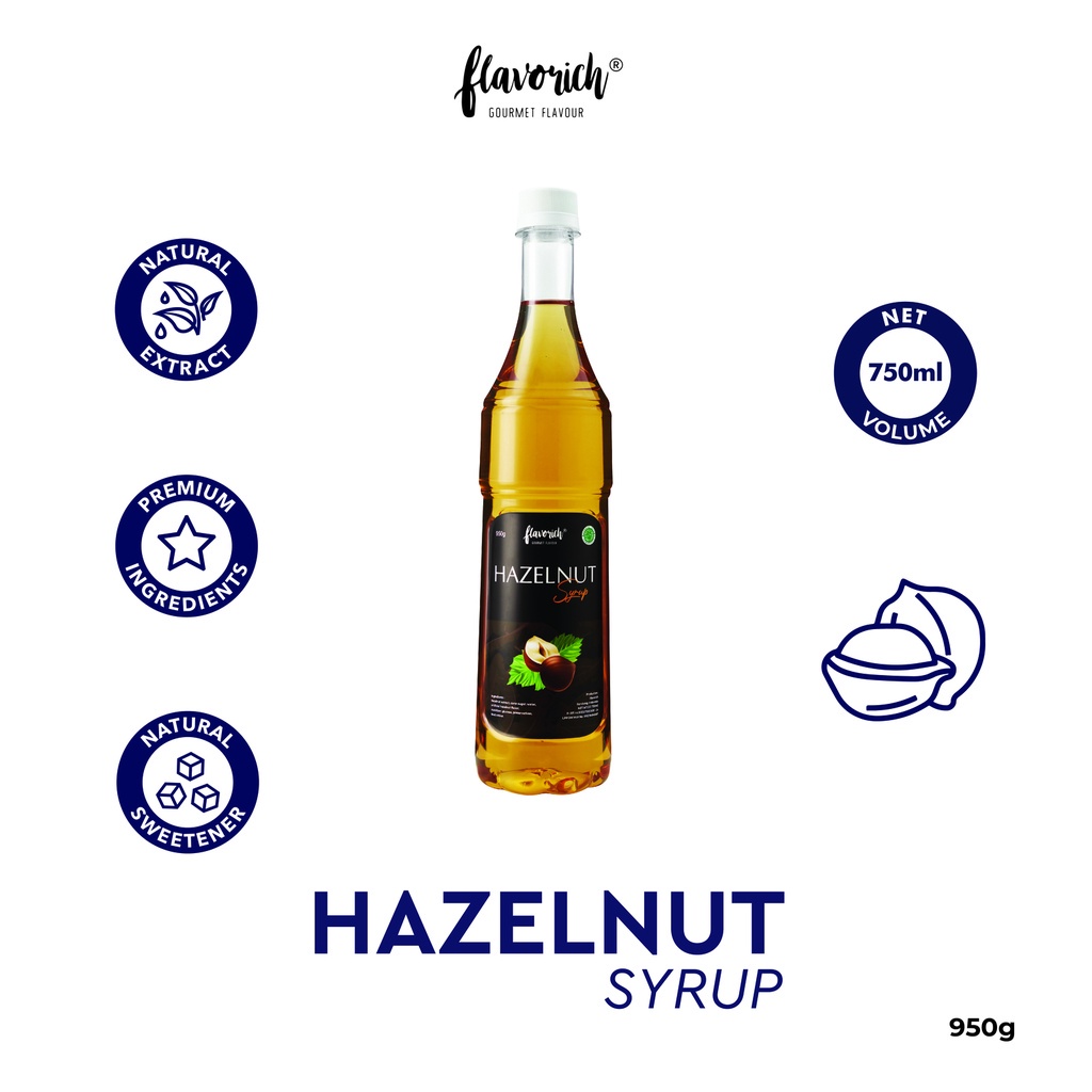 

FLAVORICH - Sirup Hazelnut / Gourmet Syrup / Sirup Untuk Hotel, Restaurant and coffee shop