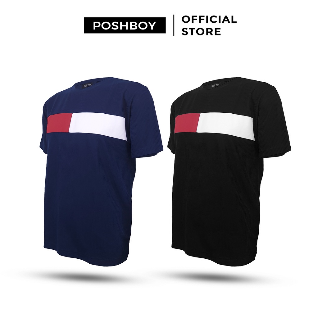 POSHBOY Kaos Pria Lengan Pendek Size S-XXL Miyama Modern Classic Polyester OF-705