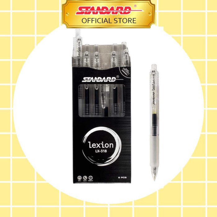 

Terbaru- STANDARD PEN LEXION 0.5 LX-318 ISI 6 PCS