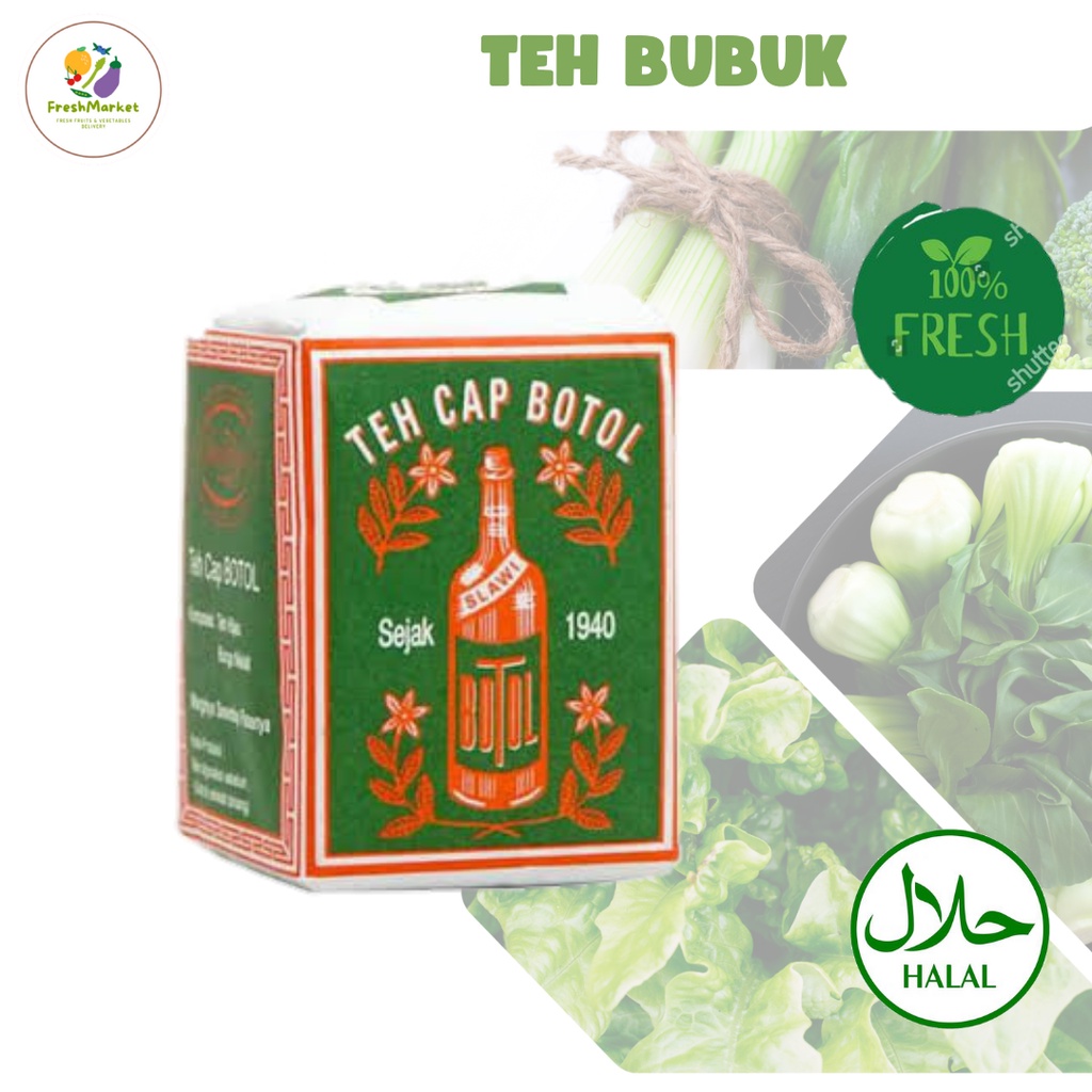 

Teh Bubuk Tubruk Cap Botol Perbungkus 40 Gram Freshmarketlampung