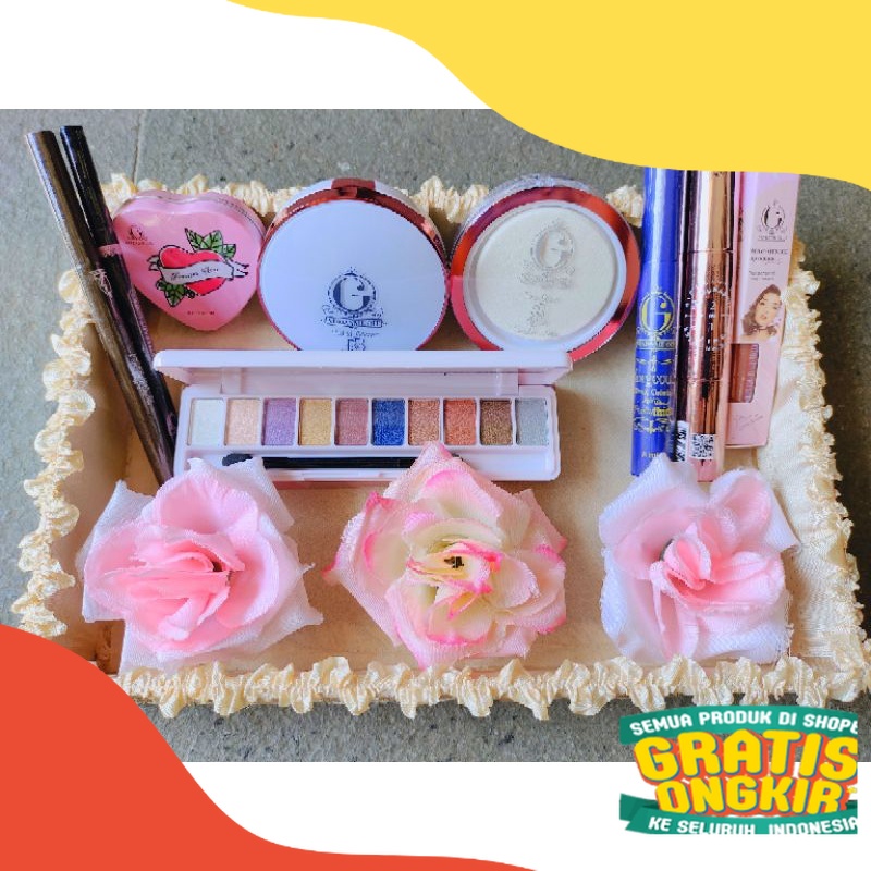 MADAME GIE PAKET MAKE UP F ( FREE SHEET MASK) MADAME GIE  MAKE UP LENGKAP . PAKET HANTARAN . PAKET S