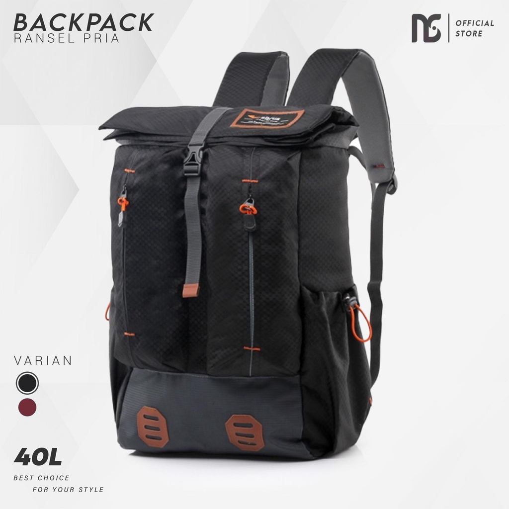 Tas Ransel Roll Top Semi Carrier Murah Backpack Pria 40 Liter Ransel Semi Keril Pria Tas Punggung 40