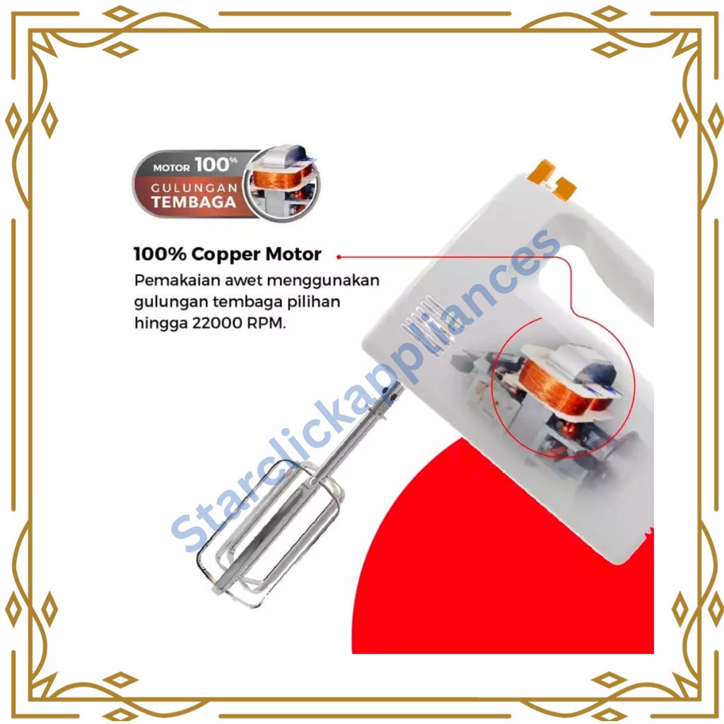 Maspion Mixer Hand Mt-1150 / Mt1150 / Mt 1150 [Garansi Resmi]