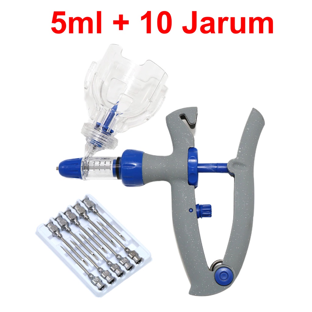 Suntikan Injeksi Vaksin Peternakan Alat Suntik Otomatis Vaksin Ayam Jarum Suntik Ayam Bebek Doc Alat