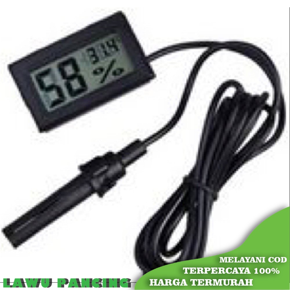 Mini Digital Thermometer & Hygrometer With Probe