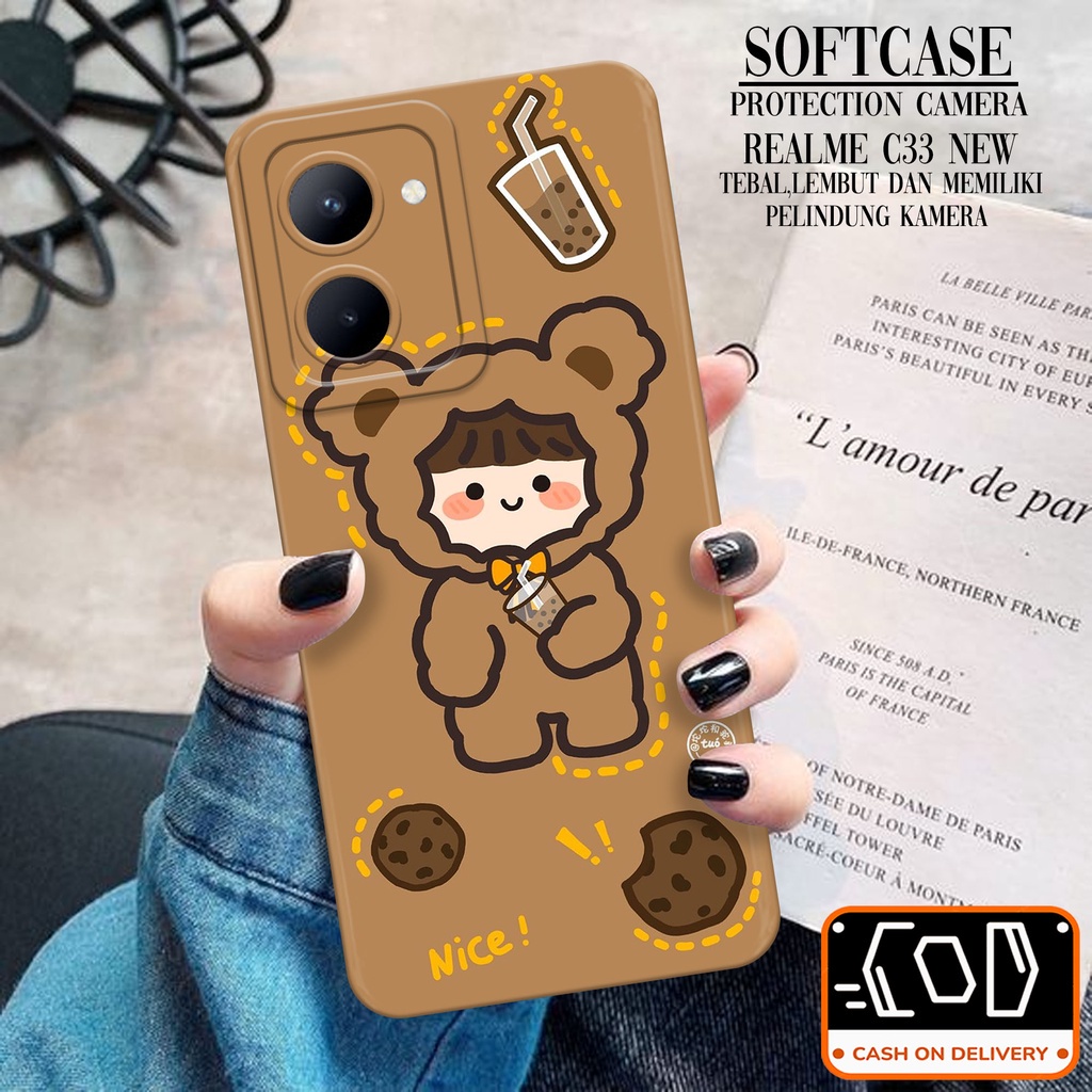 Softcase Silikon Hp Realme C33 Terbaru - Trans Case Casing Hp Realme C33 Terbaru
