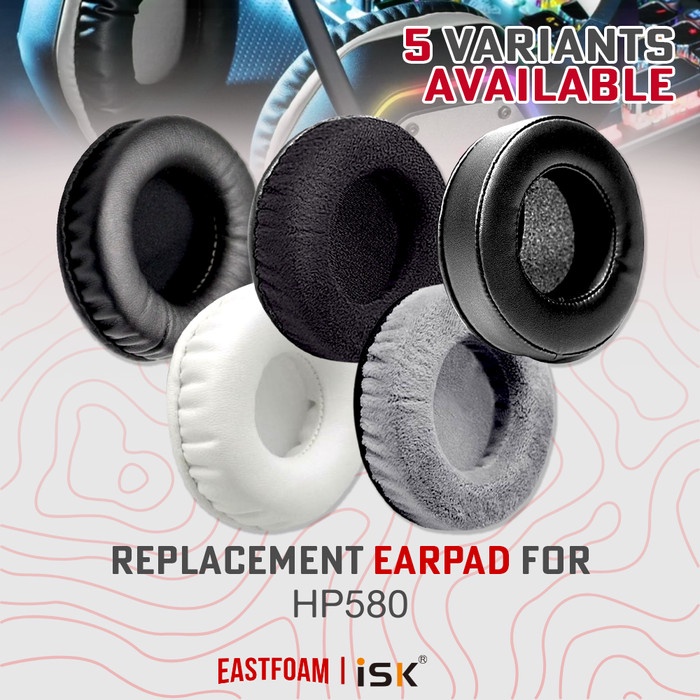 Earpad Ear Cushion Pad Earcup ISK HP580 HP 580 Foam Bantalan Busa Foam