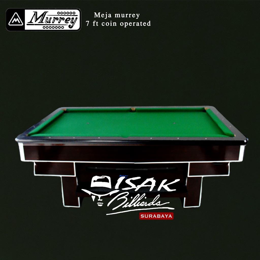 Meja Billiard Murrey 7 ft Bola Kecil / Tanggung Marmer - Meja 7 ft Billiard Marmer Billiar Murrey